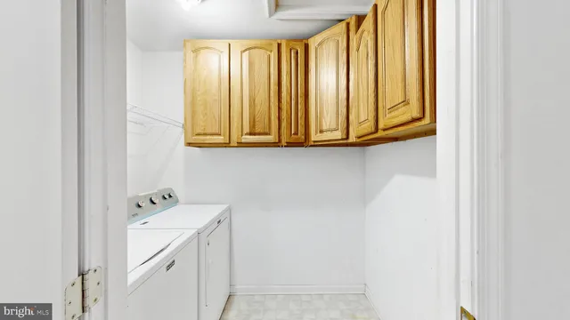 a utility room with a window