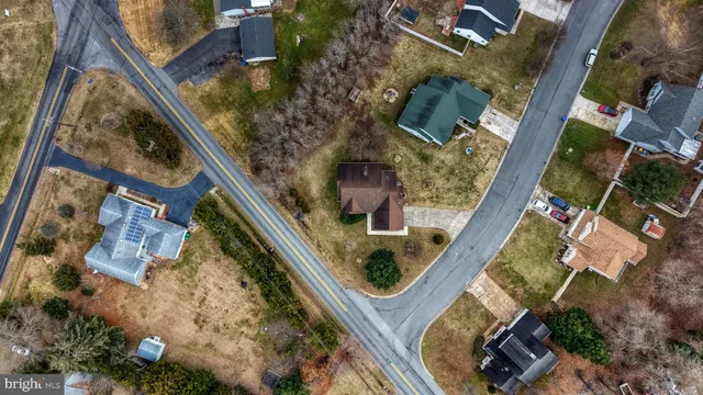 an aerial view of multiple house
