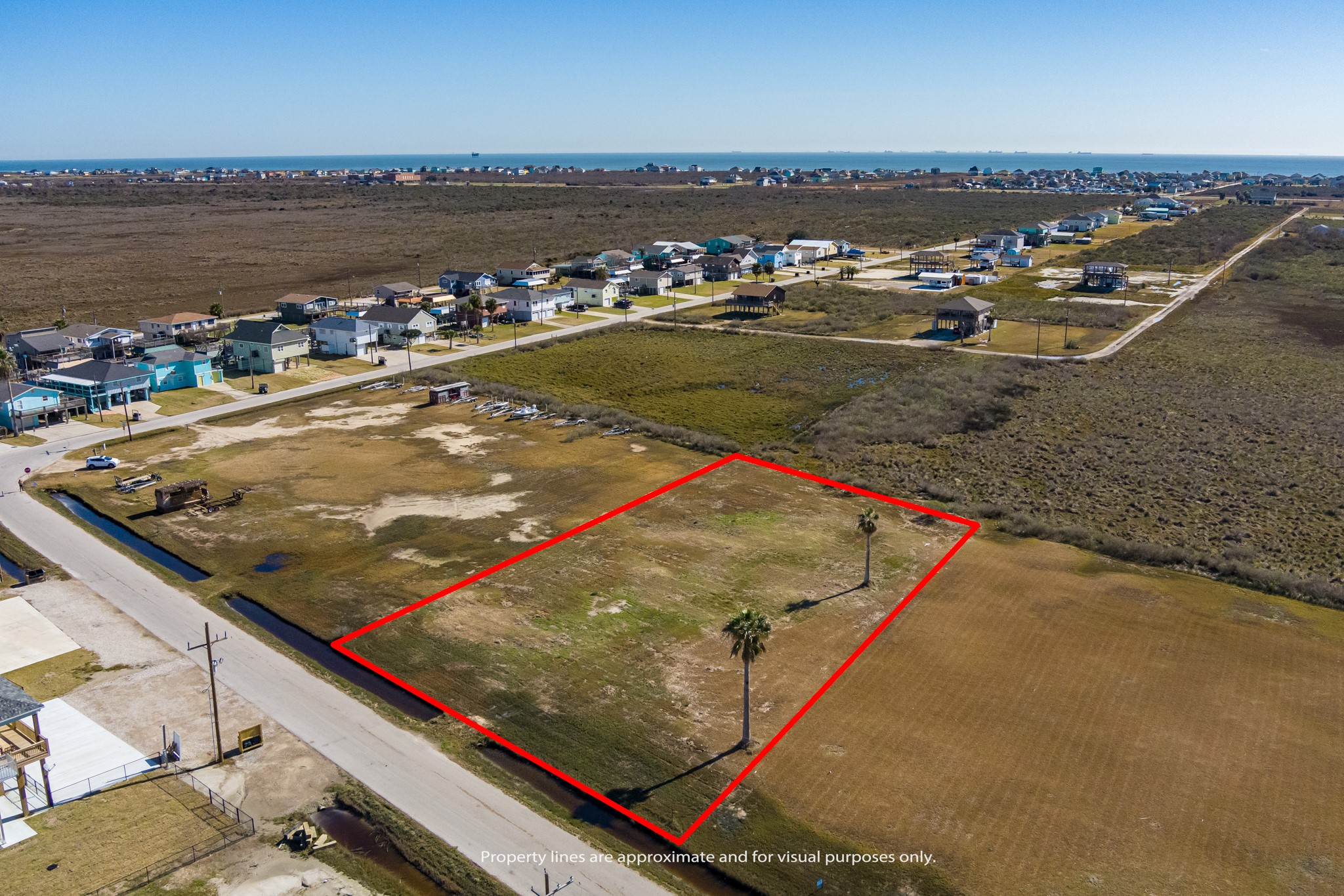 4454 Boyt Road Port Bolivar, TX 77650 - Photo 9 of 14 a view of a ocean from a terrace