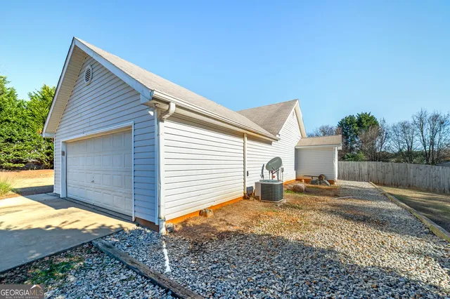 a backyard of a house