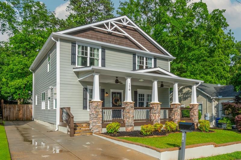 176 Olympic Place Decatur, GA 30030 - Photo 1 of 1 a front view of a house with garden