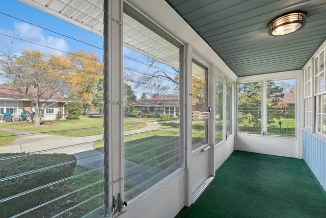 a view of an outdoor space and balcony