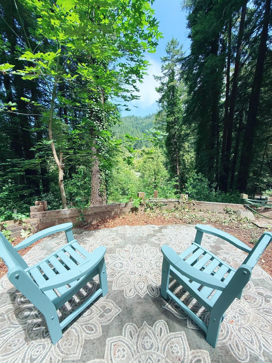 18475 Old Monte Rio Road Guerneville, CA 95446 - Photo 5 of 64 Relaxing patio area with amazing Russian River and Redwood Views
