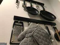 a close view of closet