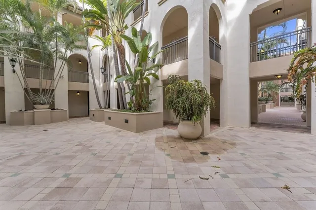 a view of a street with some trees