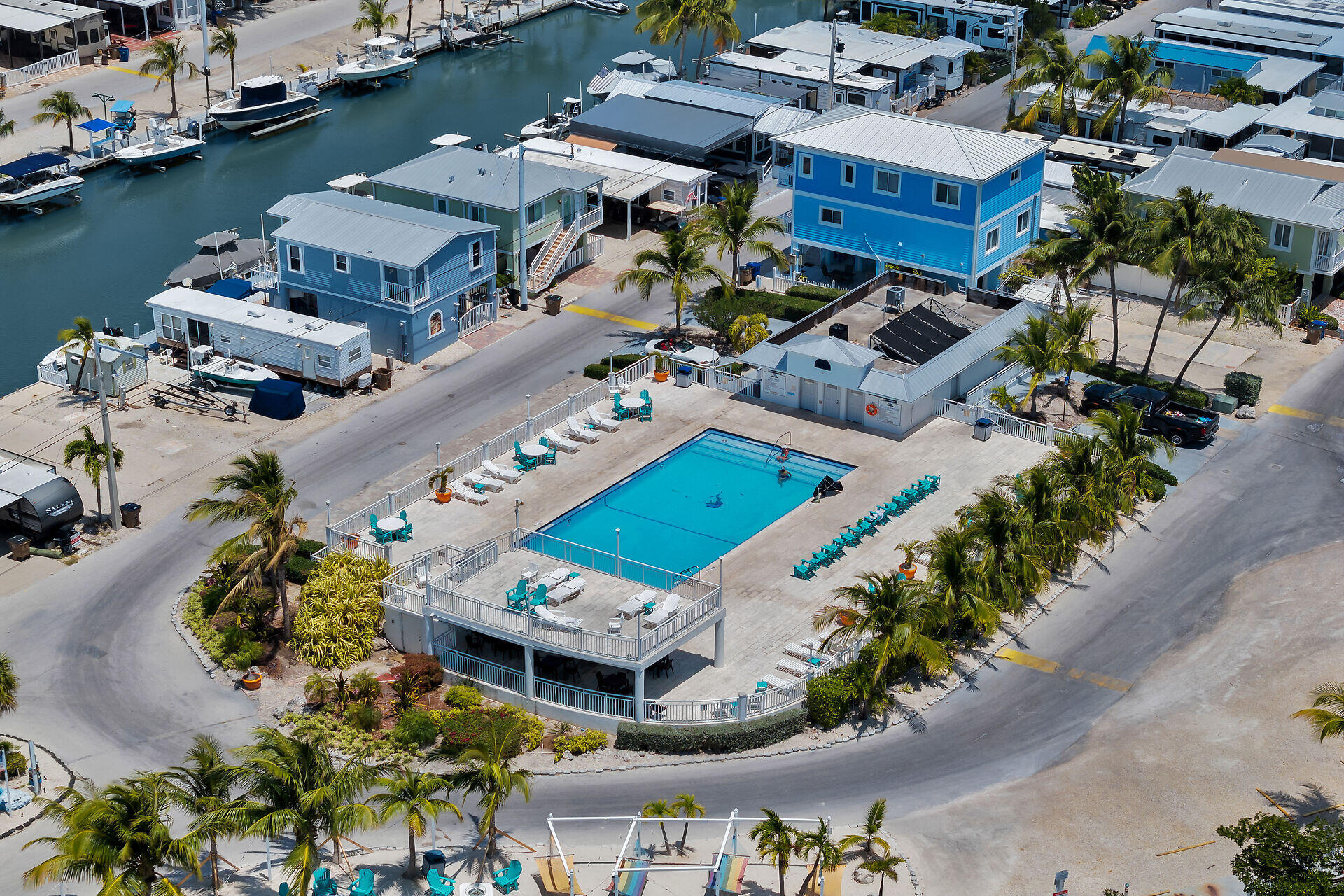 325 Calusa Street, Unit 250 Key Largo, FL 33037 - Photo 29 of 63 an aerial view of a house with swimming pool and outdoor space