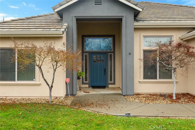 a view of a door of the house