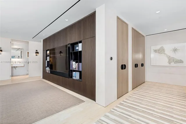 a view of living room with furniture and garden view