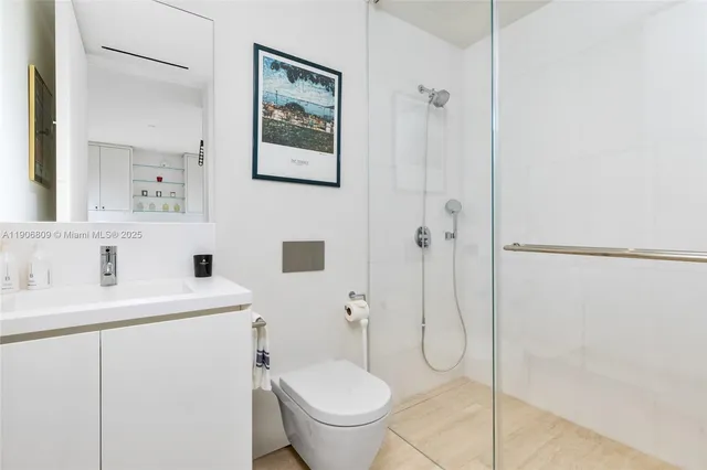 a view of balcony with mountain view and ocean view