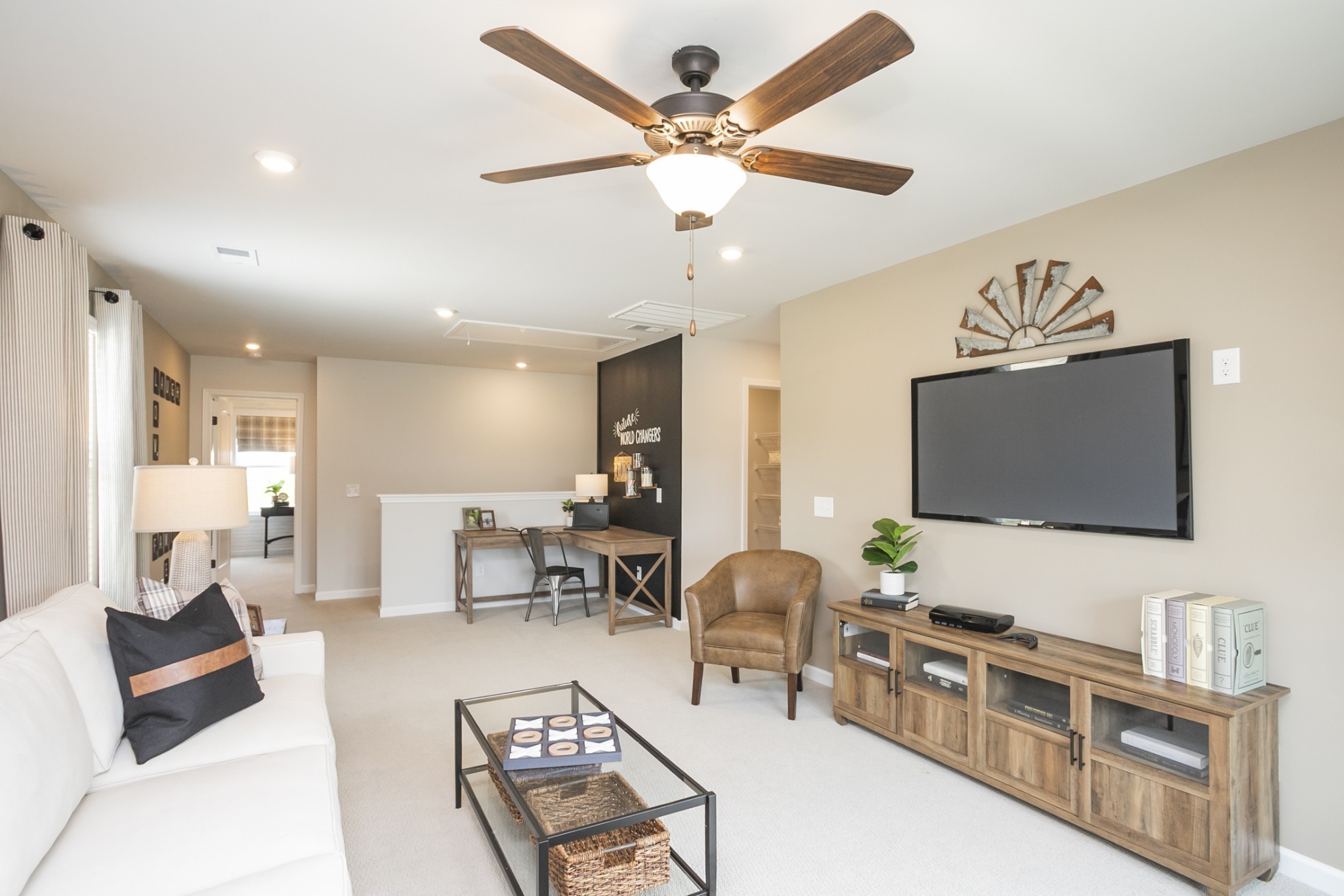 321 Ellis Lane Lebanon, TN 37087 - Photo 20 of 30 a living room with furniture and a flat screen tv
