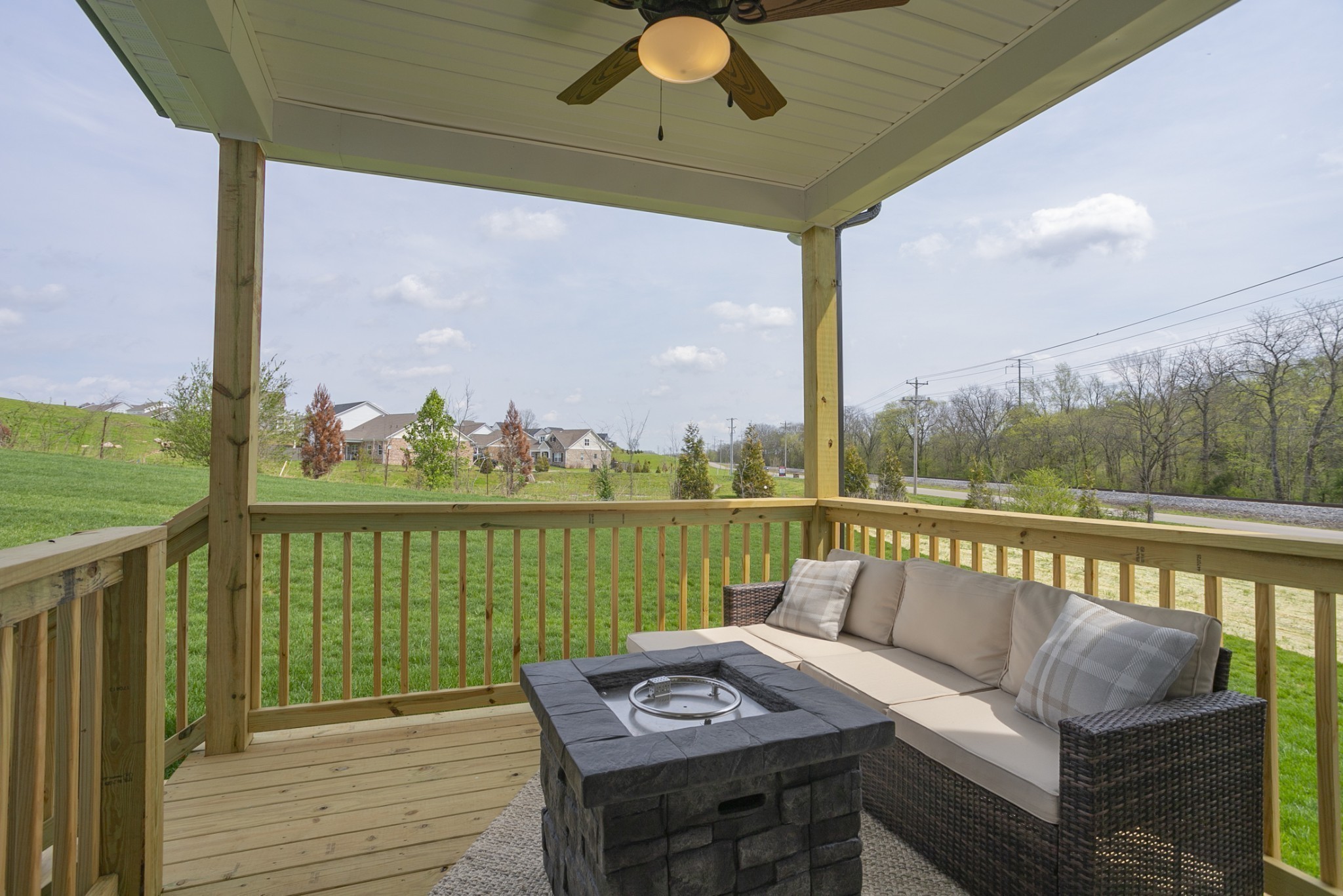 321 Ellis Lane Lebanon, TN 37087 - Photo 28 of 30 a view of a balcony with lake view and wooden floor