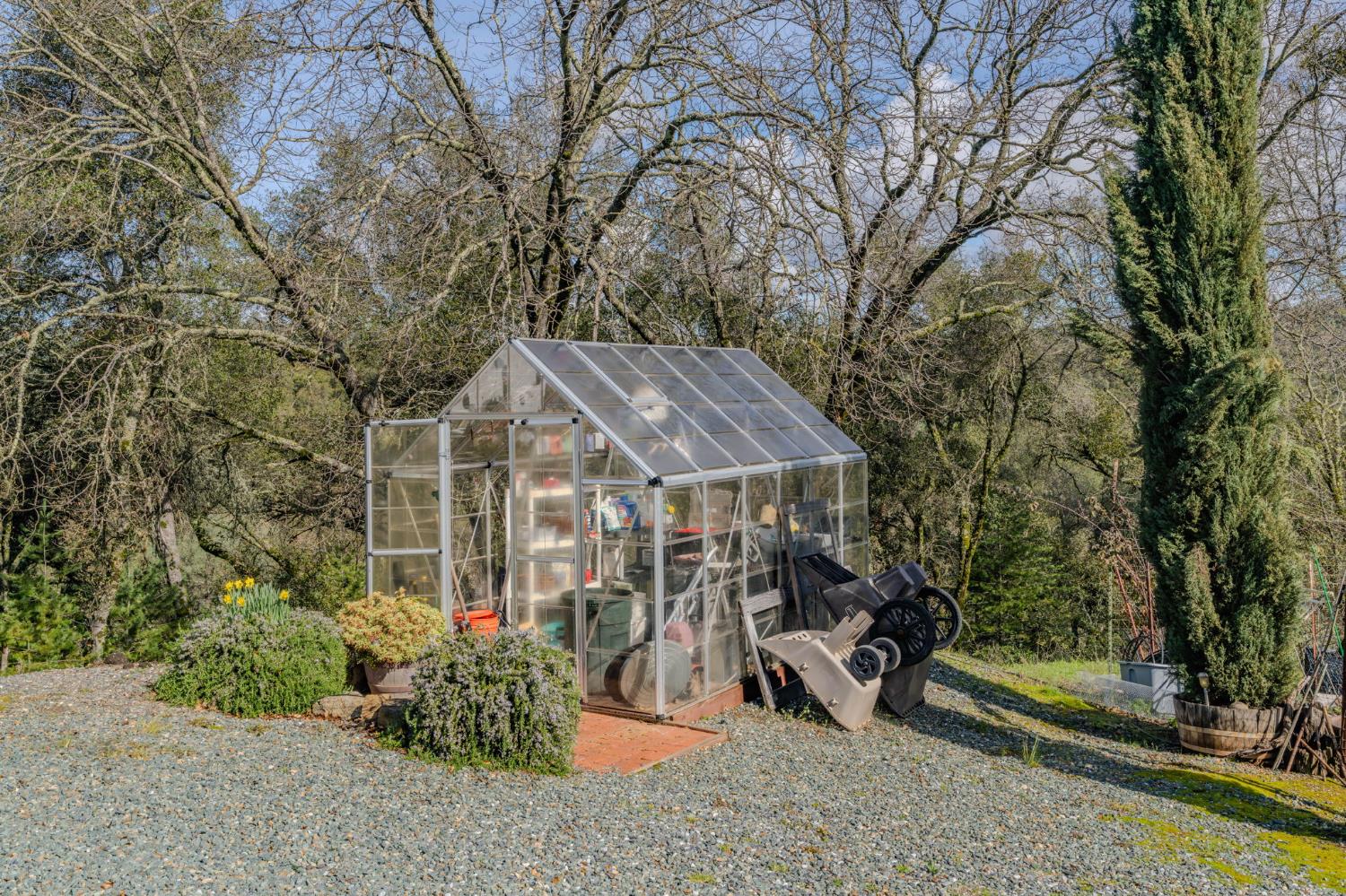 15900 Highway 88 Jackson, CA 95642 - Photo 28 of 48 a view of a patio with table and chairs under an umbrella