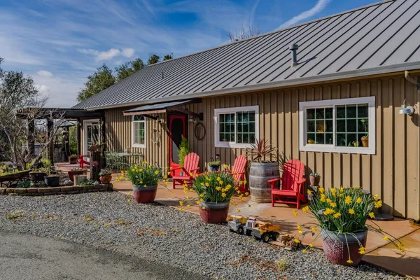 a front view of a house