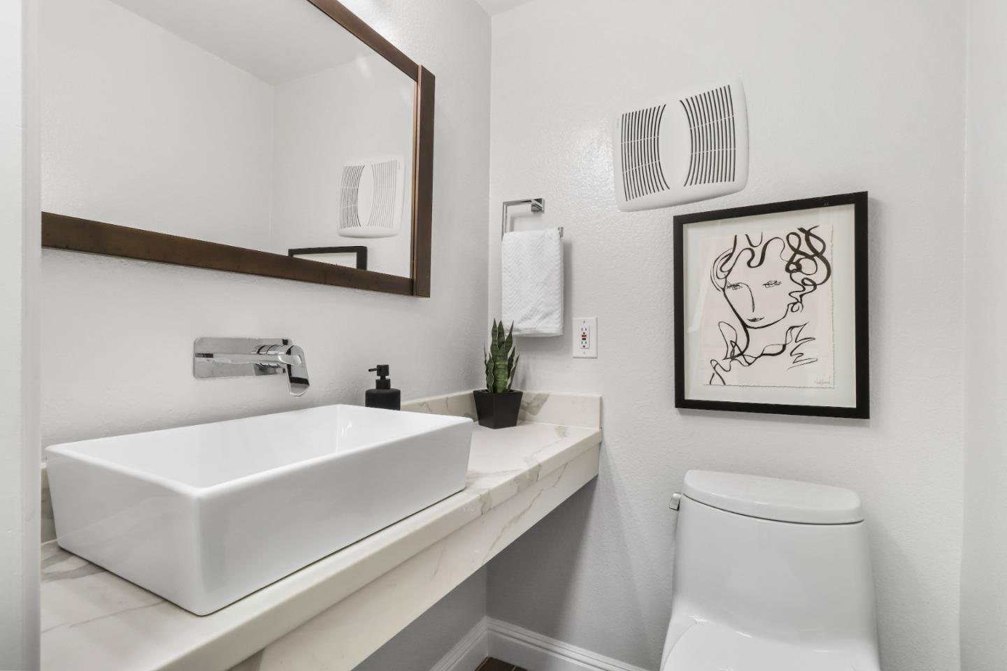 155 Pacchetti Way Mountain View, CA 94040 - Photo 13 of 35 a bathroom with a sink and a mirror