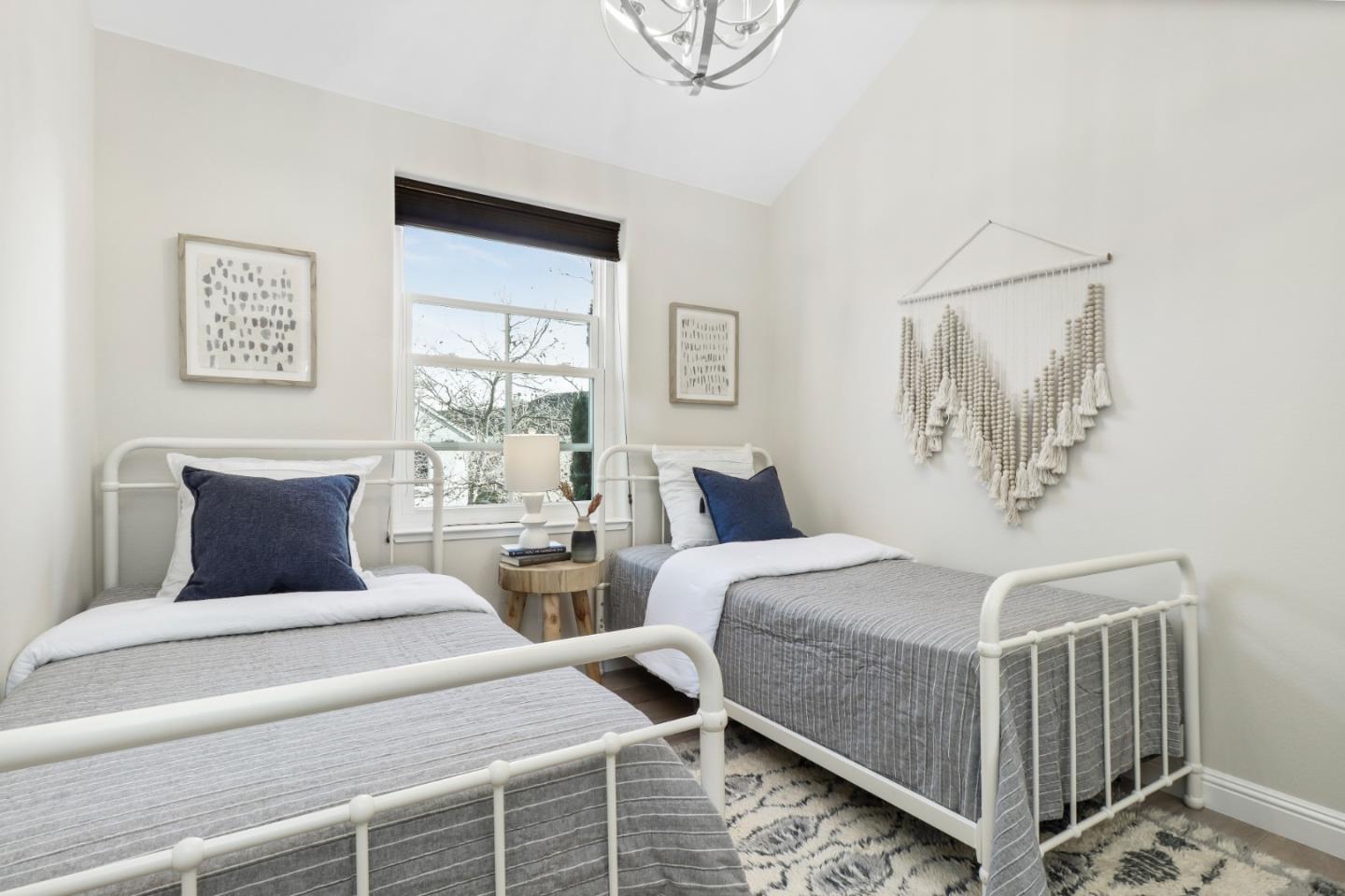 155 Pacchetti Way Mountain View, CA 94040 - Photo 18 of 35 a bedroom with two beds and a window