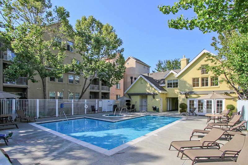 155 Pacchetti Way Mountain View, CA 94040 - Photo 30 of 35 a view of a house with swimming pool in front of it