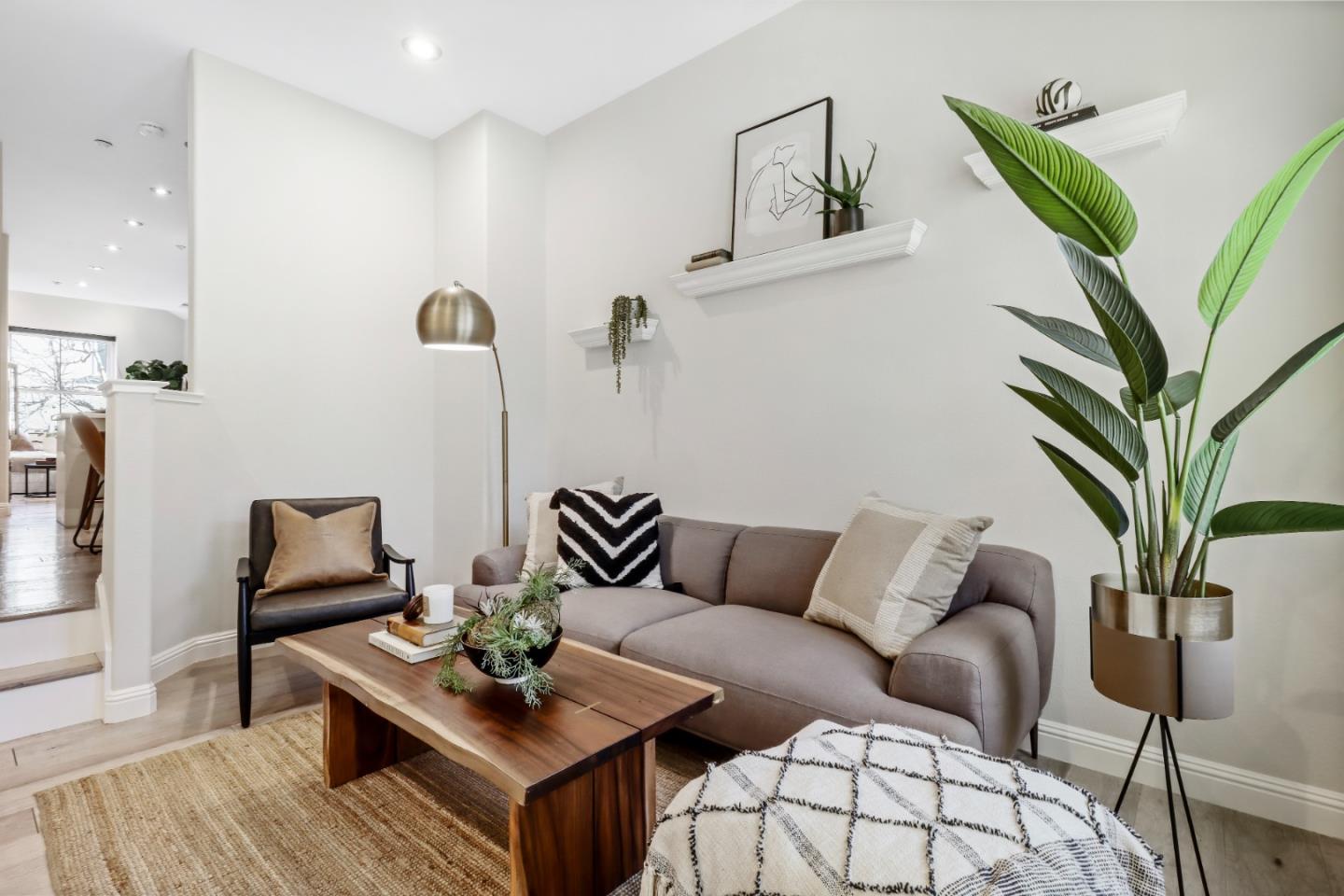 155 Pacchetti Way Mountain View, CA 94040 - Photo 3 of 35 a living room with furniture and wooden floor