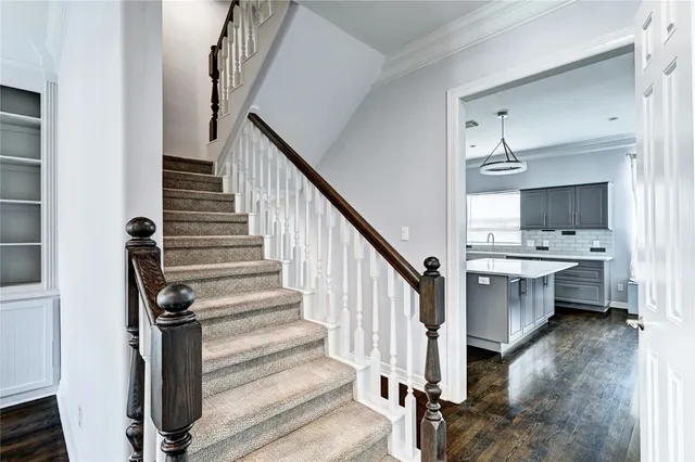 a view of an empty room