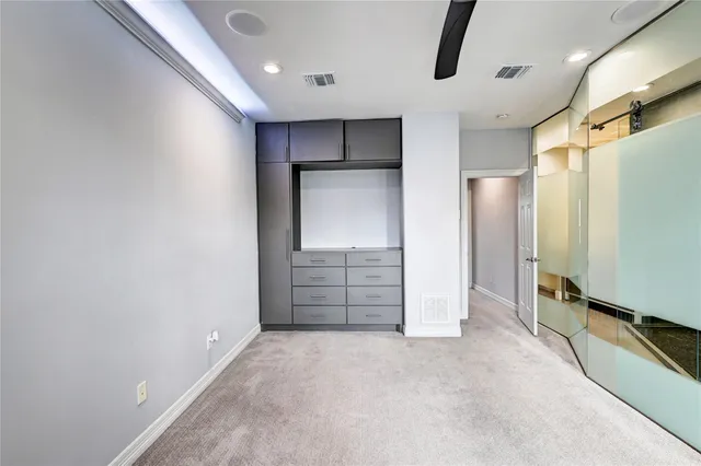 a view of an empty room