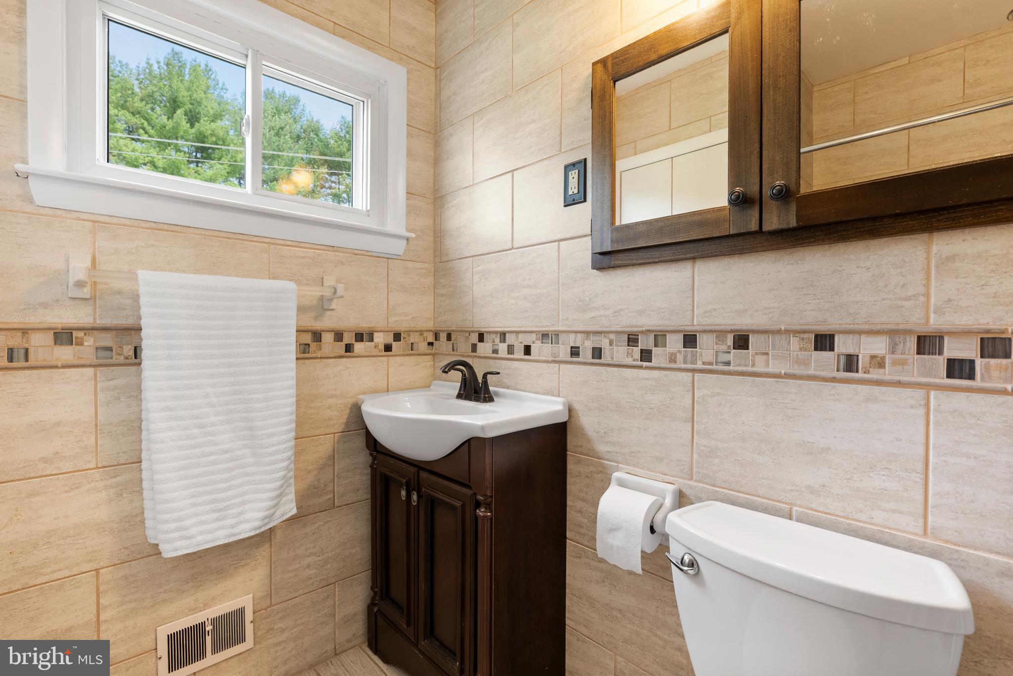 6605 Mt Vista Road Kingsville, MD 21087 - Photo 30 of 54 a bathroom with a sink a toilet and mirror