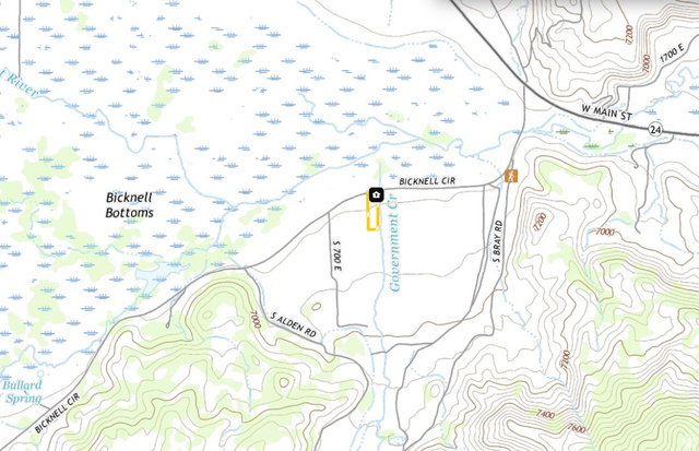 890 East Hatchery Road Bicknell, UT 84715 - Photo 48 of 48 Map of property with streets / nearby areas