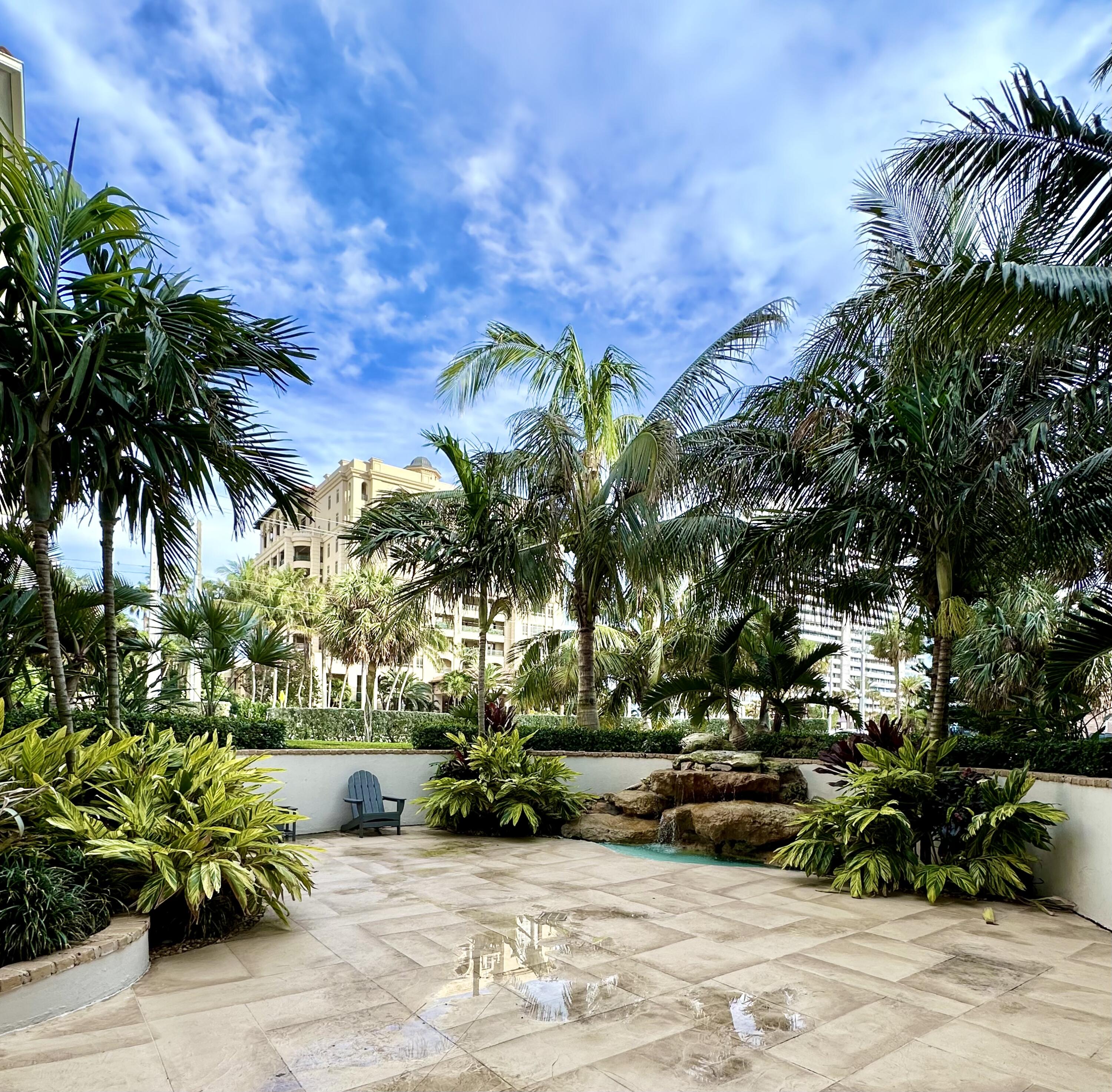 2501 South Ocean Boulevard, Unit 3040 Boca Raton, FL 33432 - Photo 18 of 22 a view of garden with palm trees
