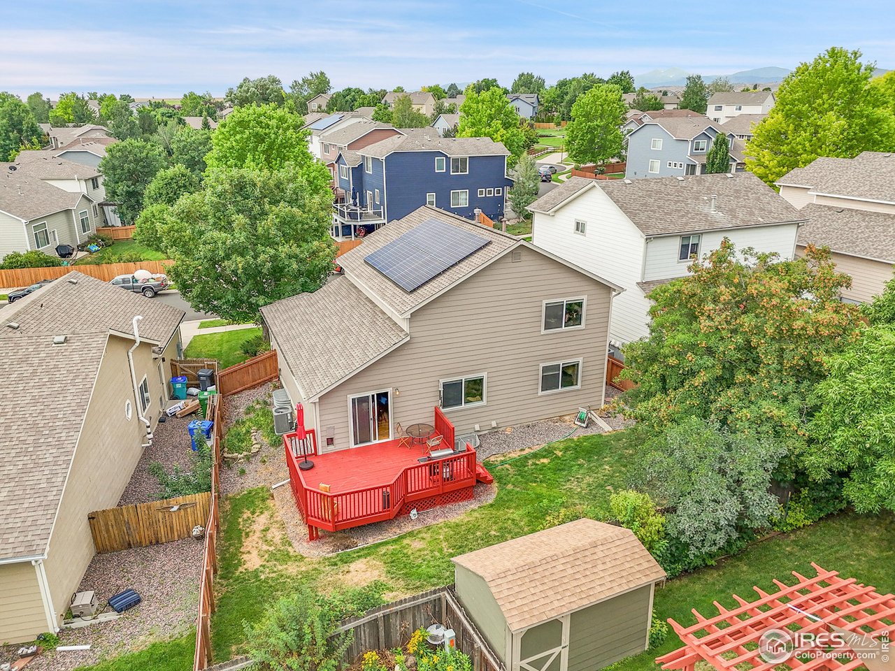 514 Peyton Drive Fort Collins, CO 80525 - Photo 38 of 40 aerial view of a house with a yard