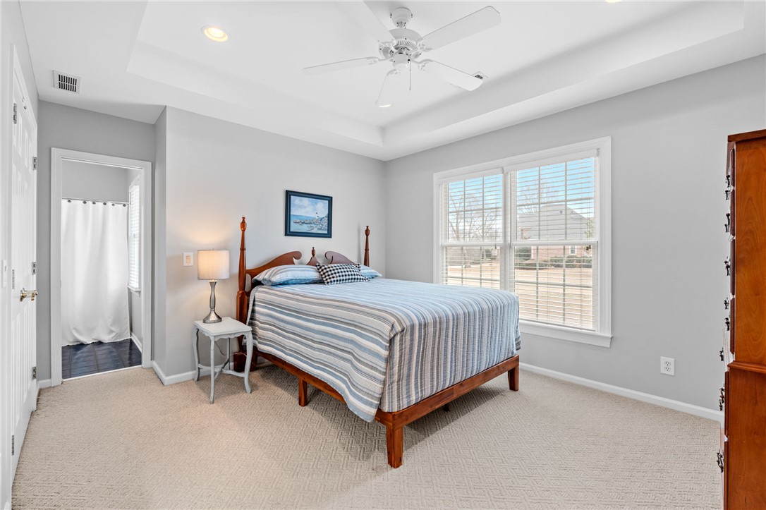 100 Farm Terrace Court Easley, SC 29642 - Photo 32 of 47 This tranquil bedroom offers comfort and a sense of retreat.