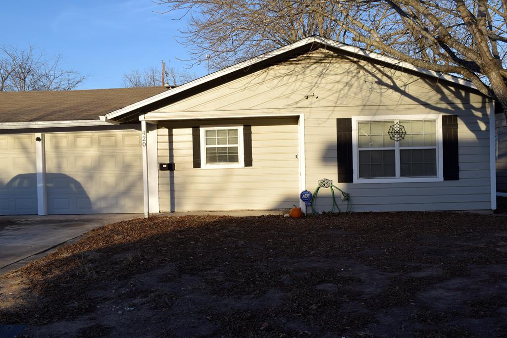 420 Bluebonnet Drive Kerrville, TX 78028 - Photo 1 of 22 a front view of a house with a yard