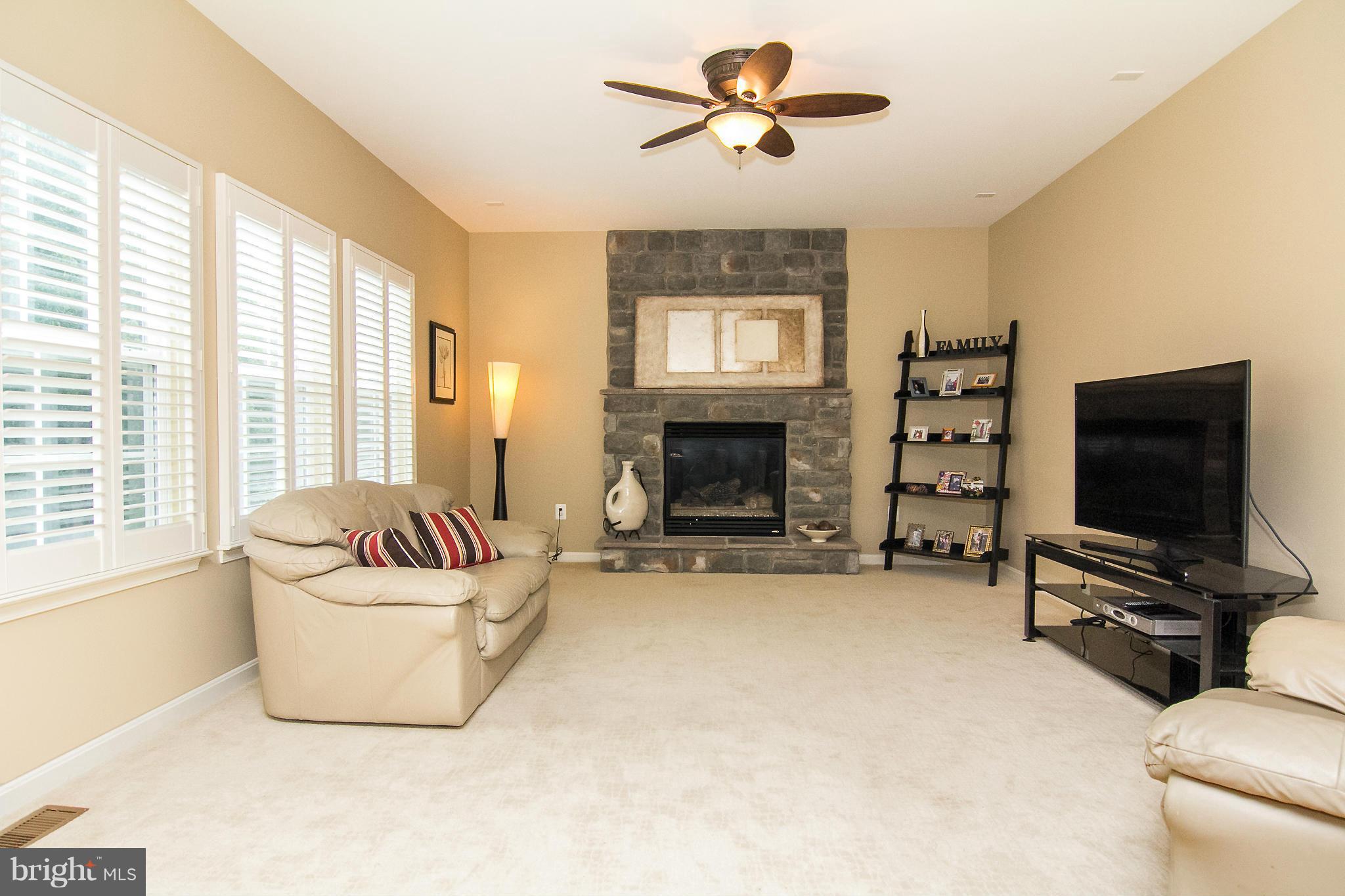 4915 Pale Morning Dun Road Elkridge, MD 21075 - Photo 14 of 27 Family Room w/stacked stone gas fireplace