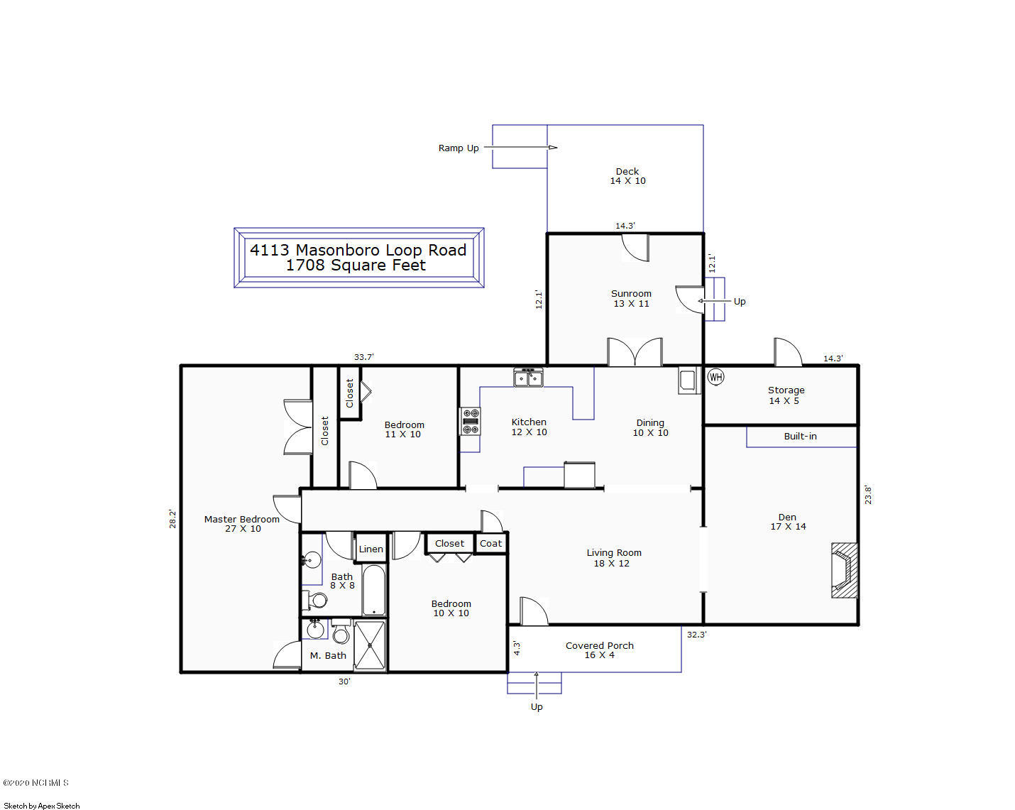 4113 Masonboro Loop Road Wilmington, NC 28409 - Photo 31 of 31 Floorplan
