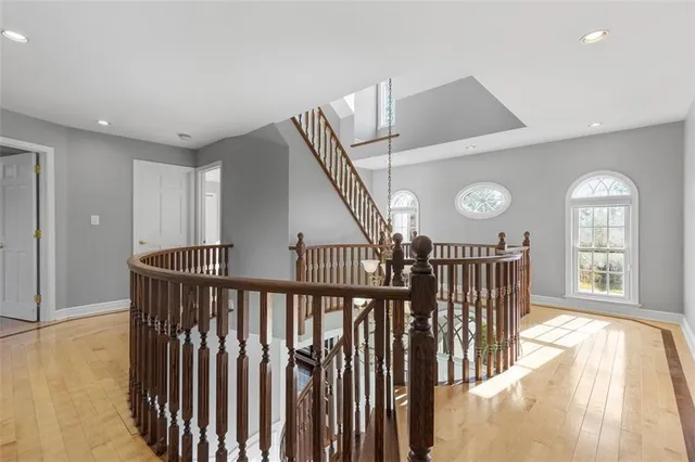 a view of a room with a swimming pool