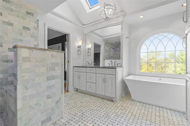 a balcony with trees in the background