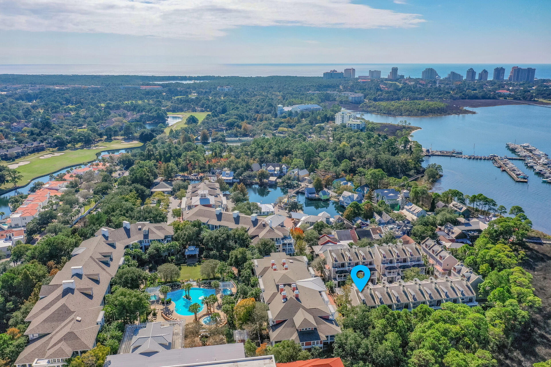 9201 Market Street Inn, Unit 162 Miramar Beach, FL 32550 - Photo 67 of 67 an aerial view of a city