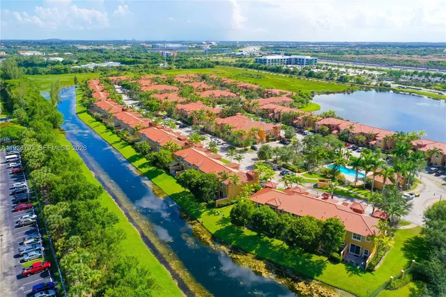 a view of a city and lake view