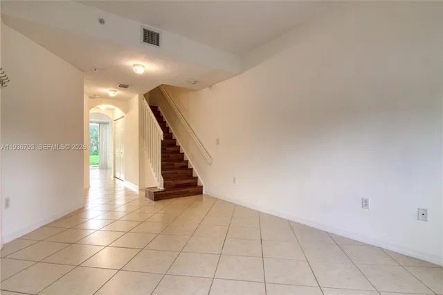a view of a bathroom with a window