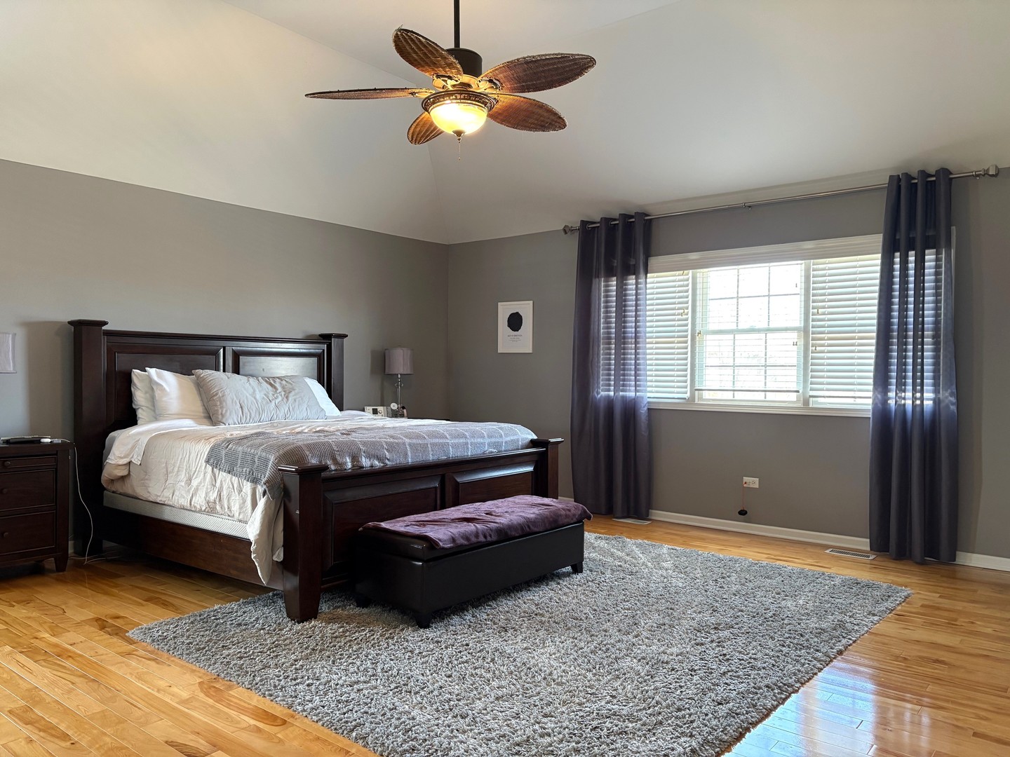 2212 Spartina Road Naperville, IL 60564 - Photo 11 of 17 a bedroom with a bed ceiling fan and a window