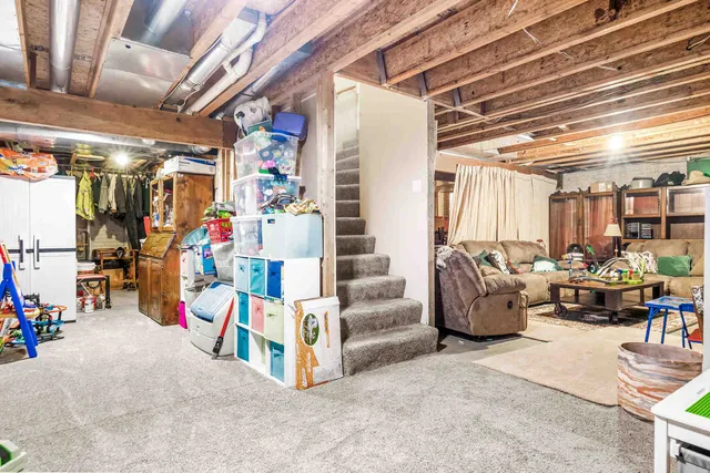 a view of storage and utility room