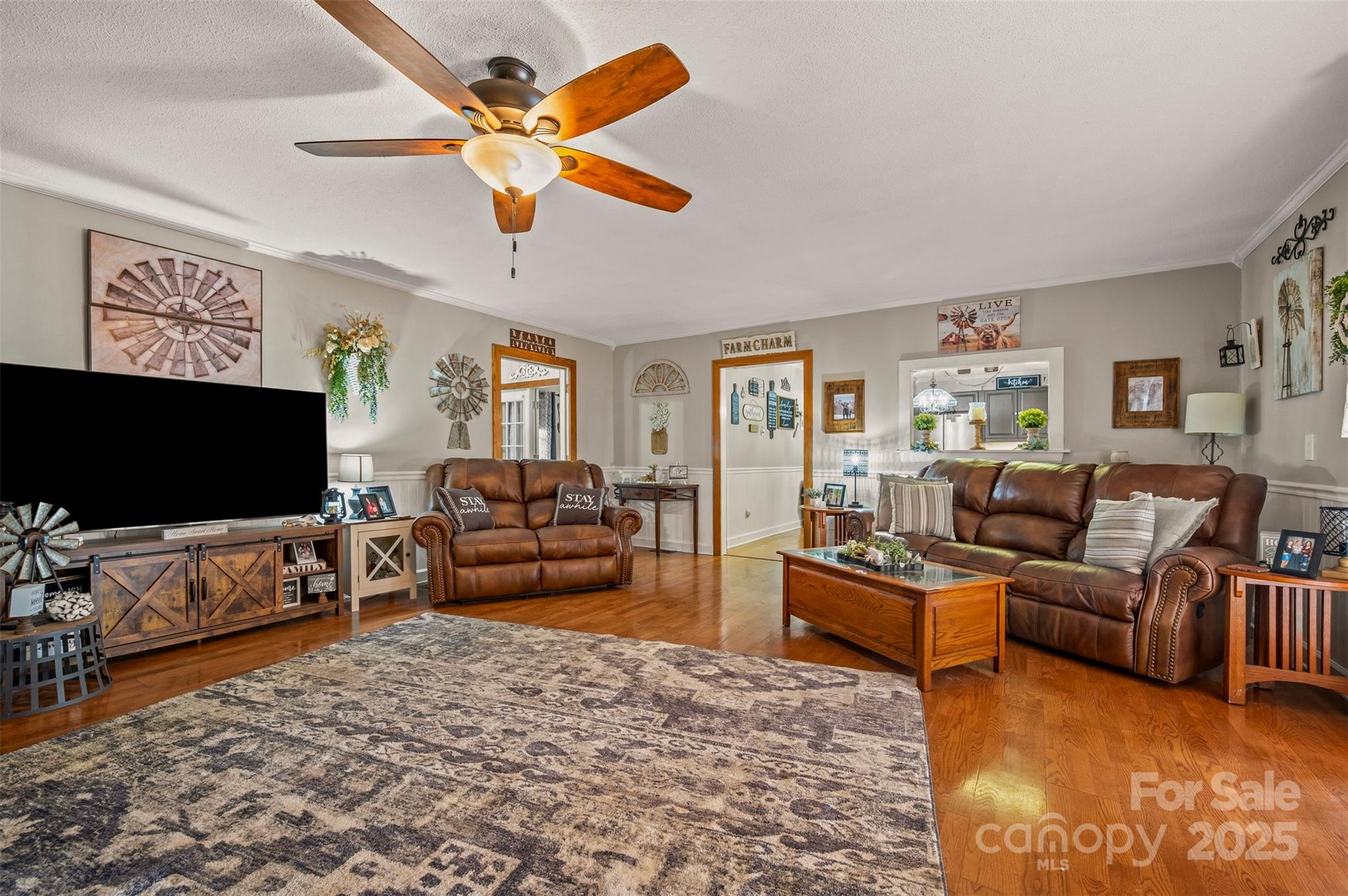 334 Bridge Road Ellenboro, NC 28040 - Photo 15 of 48 a living room with furniture and a flat screen tv