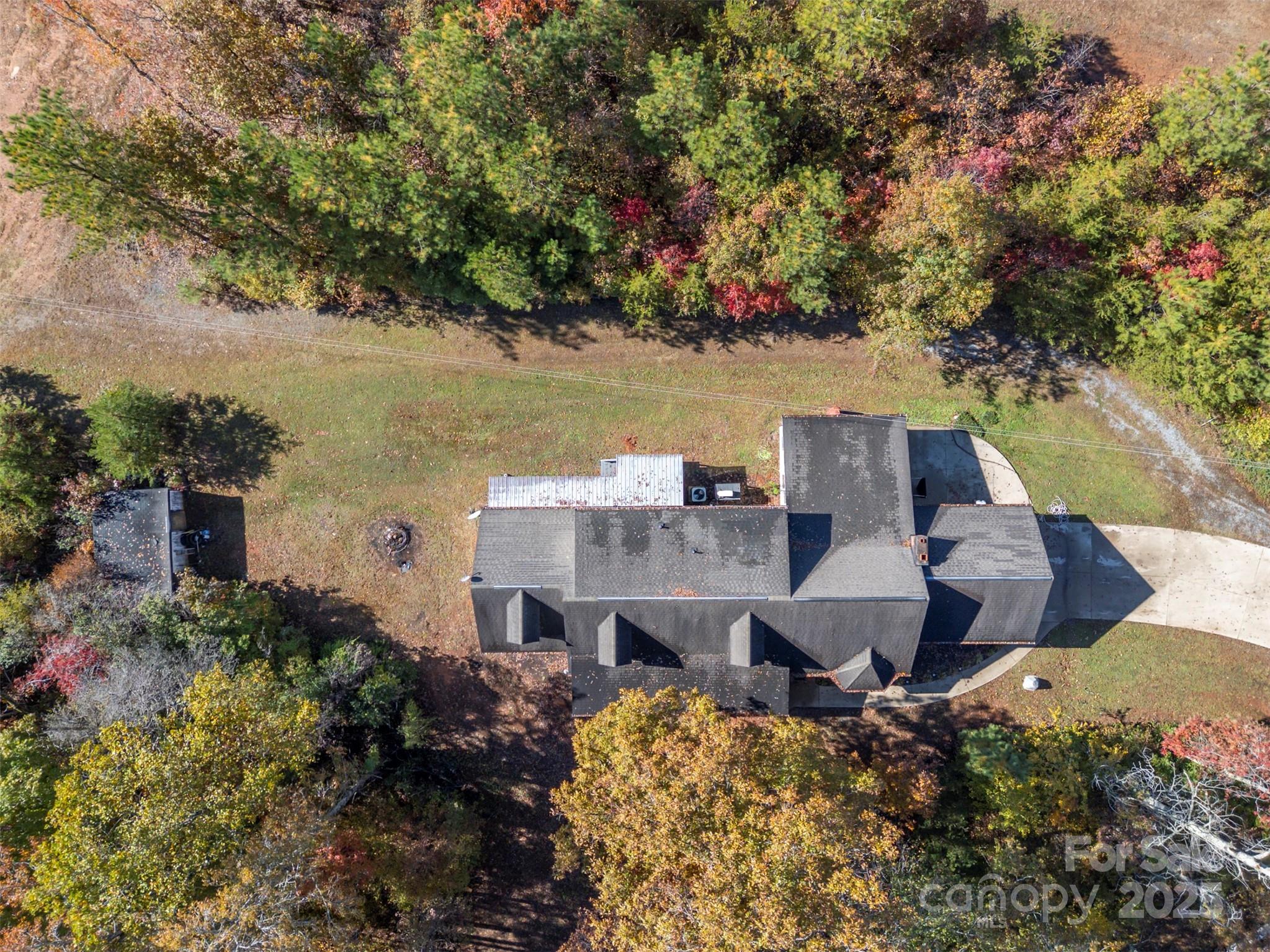 334 Bridge Road Ellenboro, NC 28040 - Photo 46 of 48 an aerial view of a house with a yard and lake view