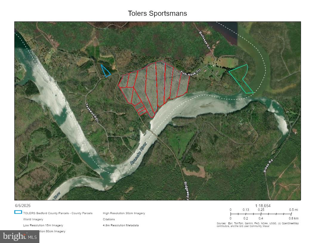 Tolers Ferry Road Pittsville, VA 24139 - Photo 12 of 12 Map of Tolers Sportsmans Area