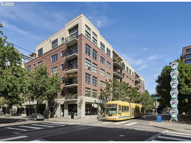 a front view of a building