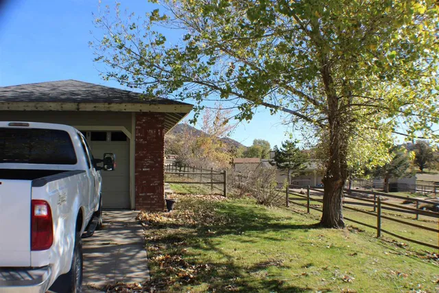 a view of a house with a large tree