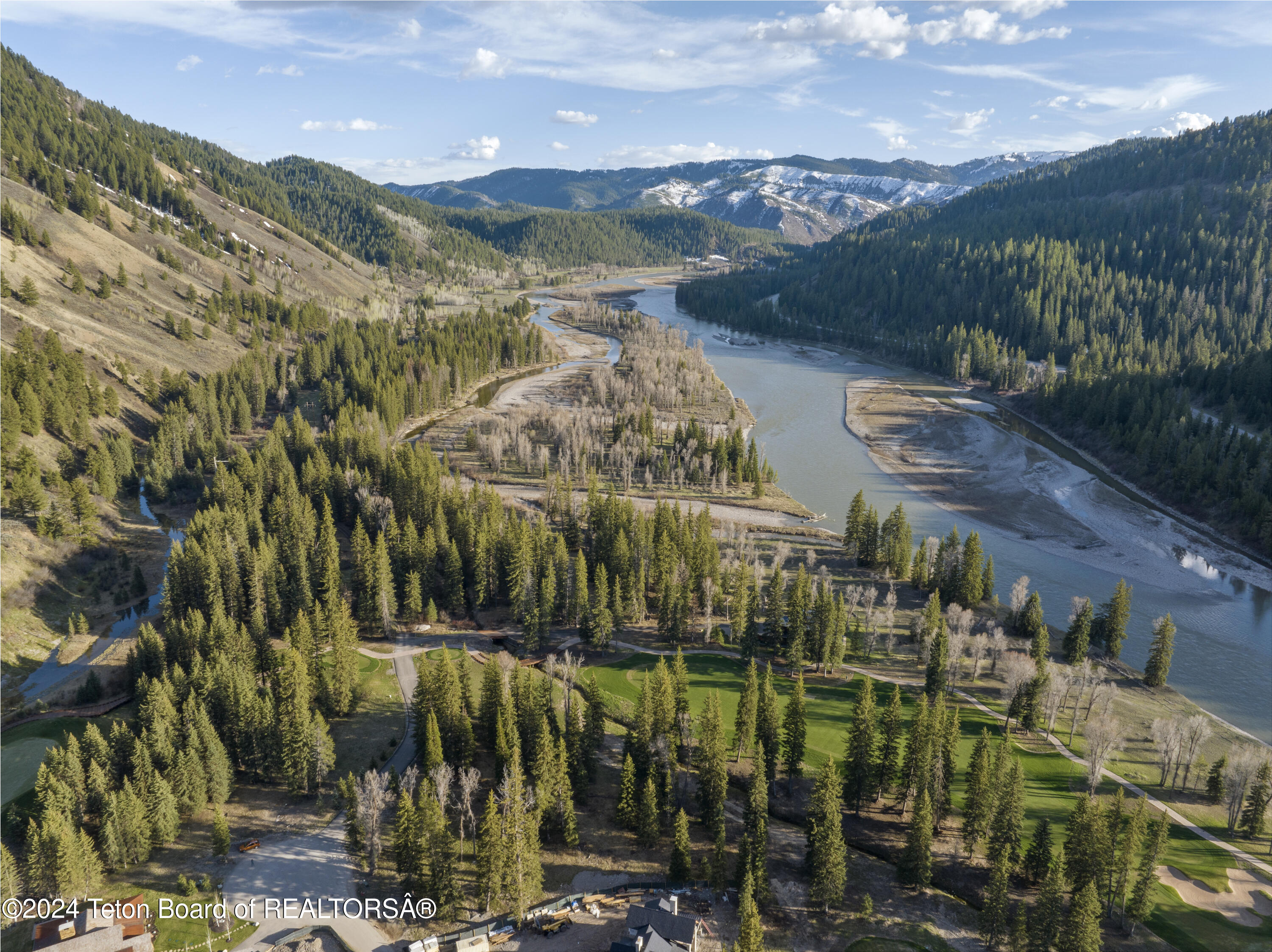 15615 Wagon Road Jackson, WY 83001 - Photo 6 of 9 South aerial view