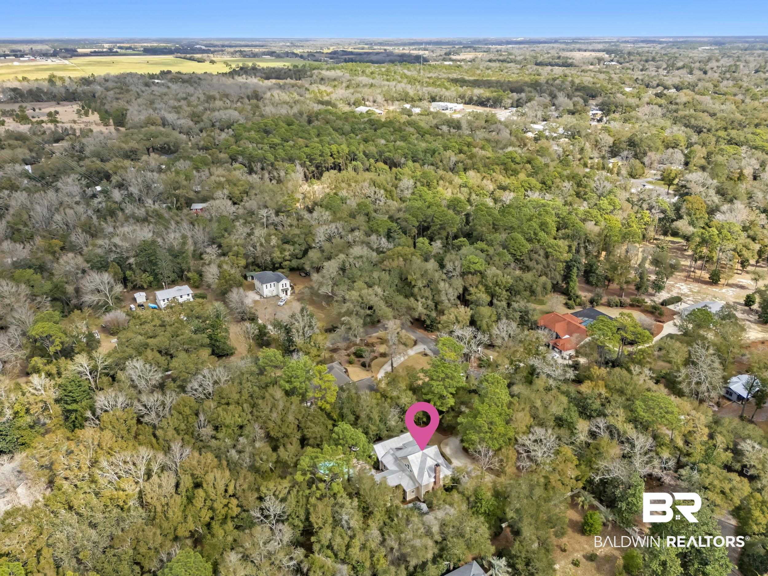 12161 Jessamine Street Magnolia Springs, AL 36555 - Photo 66 of 70 Aerial view of a forest