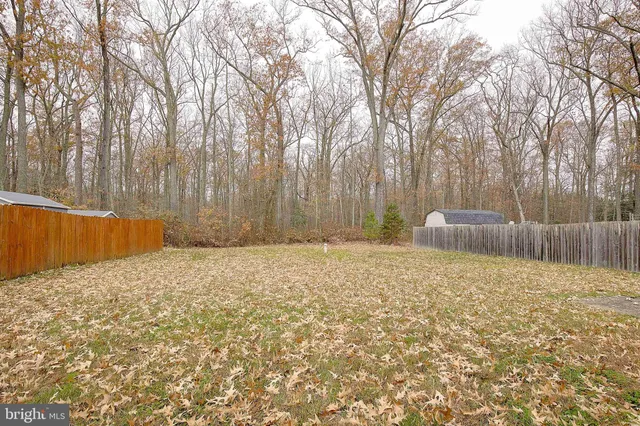 a backyard of a house