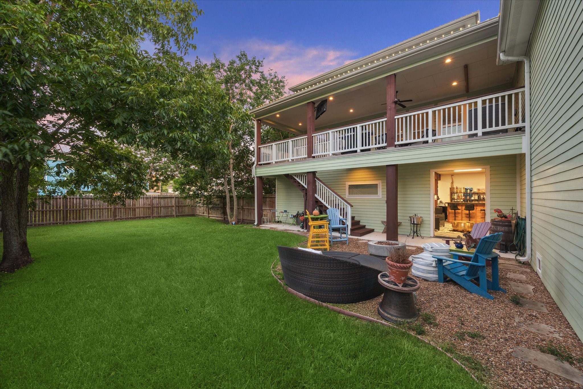 207 West 6th Street Kemah, TX 77565 - Photo 30 of 41 a view of a house with backyard porch and sitting area