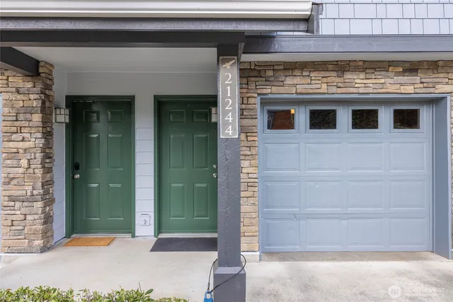 a view of a door of the house