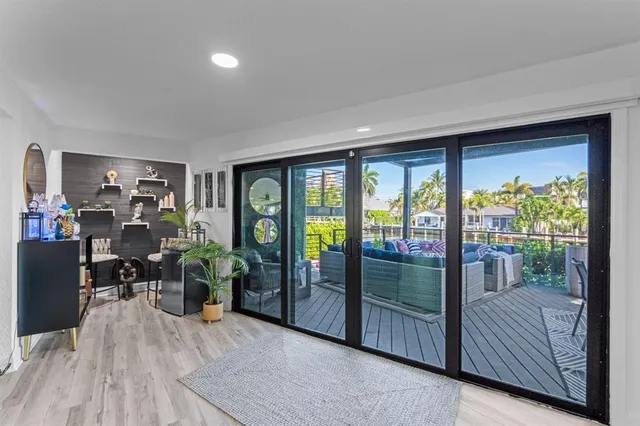 a bathroom with a double vanity sink and mirror