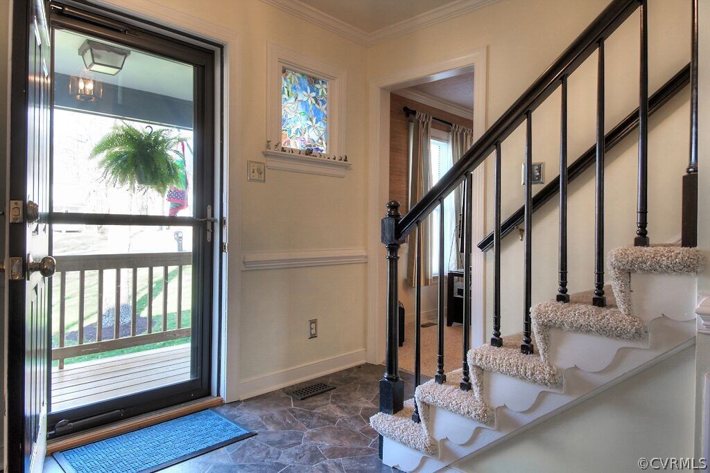13325 Lady Ashley Road Midlothian, VA 23114 - Photo 3 of 31 a view of entryway and hall with wooden floor